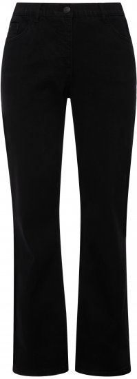 Ulla Popken Straight Leg Mandy Fit Stretch Jeans Black - Τζιν & Παντελόνια για Γυναίκες σε Μεγάλες Μεγέθη – Plus Size - 