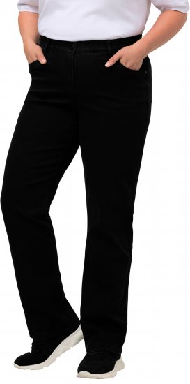 Ulla Popken Straight Leg Mandy Fit Stretch Jeans Black - Τζιν & Παντελόνια για Γυναίκες σε Μεγάλες Μεγέθη – Plus Size - 