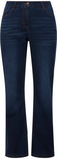 Ulla Popken Straight Leg Mandy Fit Stretch Jeans Blue Denim - Τζιν & Παντελόνια για Γυναίκες σε Μεγάλες Μεγέθη – Plus Size - 