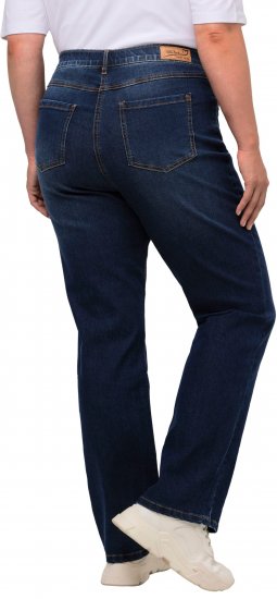 Ulla Popken Straight Leg Mandy Fit Stretch Jeans Blue Denim - Τζιν & Παντελόνια για Γυναίκες σε Μεγάλες Μεγέθη – Plus Size - 