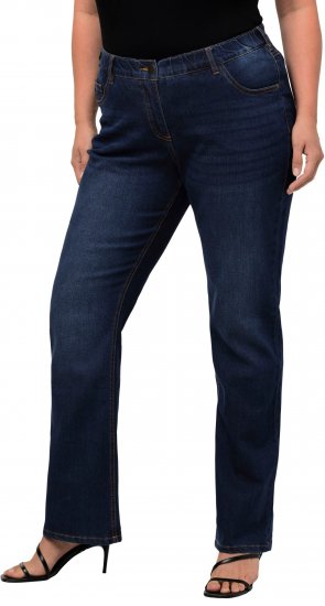 Ulla Popken Marie Fit Bootcut Stretch Jeans Blue Denim - Τζιν & Παντελόνια για Γυναίκες σε Μεγάλες Μεγέθη – Plus Size - 