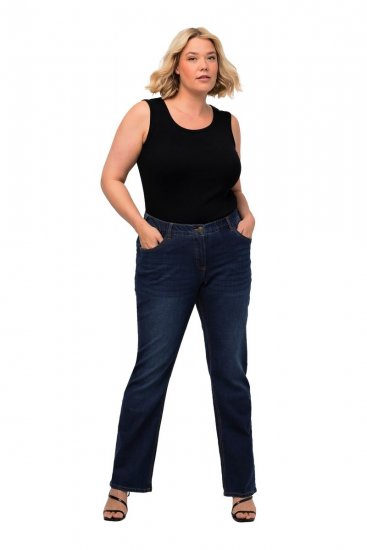 Ulla Popken Marie Fit Bootcut Stretch Jeans Blue Denim - Ulla Popken - Ρούχα Ulla Popken Plus Size