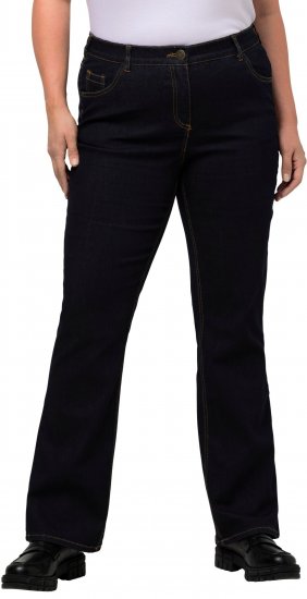 Ulla Popken Marie Fit Bootcut Stretch Jeans Dark Blue Denim - Τζιν & Παντελόνια για Γυναίκες σε Μεγάλες Μεγέθη – Plus Size - 