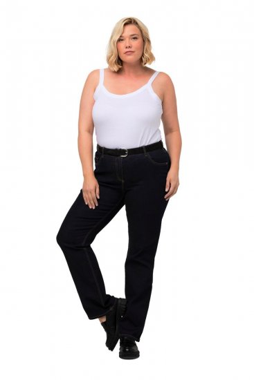 Ulla Popken Marie Fit Bootcut Stretch Jeans Dark Blue Denim - Ulla Popken - Ρούχα Ulla Popken Plus Size