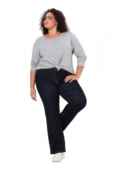 Ulla Popken Marie Fit Bootcut Stretch Jeans Dark Blue Denim - Ulla Popken - Ρούχα Ulla Popken Plus Size