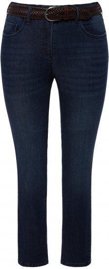 Ulla Popken Stretch Sarah Fit Skinny Jeans Blue Denim - Τζιν & Παντελόνια για Γυναίκες σε Μεγάλες Μεγέθη – Plus Size - 