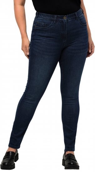 Ulla Popken Stretch Sarah Fit Skinny Jeans Blue Denim - Τζιν & Παντελόνια για Γυναίκες σε Μεγάλες Μεγέθη – Plus Size - 