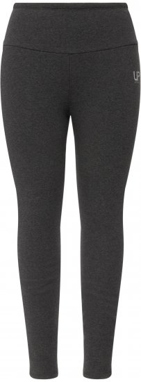 Ulla Popken Faux Fur Lined Stretch Leggings Charcoal - Τζιν & Παντελόνια για Γυναίκες σε Μεγάλες Μεγέθη – Plus Size - 