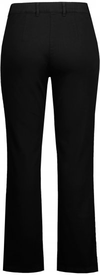 Ulla Popken Basic Mony Tapered Leg Stretch Pants Black - Τζιν & Παντελόνια για Γυναίκες σε Μεγάλες Μεγέθη – Plus Size - 