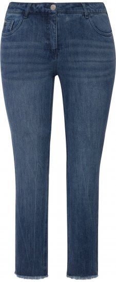 Ulla Popken Positive Thoughts Slim Leg Sarah Fit Stretch Jeans Blue Denim - ΓΥΝΑΙΚΕΊΑ ΡΟΎΧΑ 40-66 - 