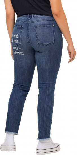 Ulla Popken Positive Thoughts Slim Leg Sarah Fit Stretch Jeans Blue Denim - ΓΥΝΑΙΚΕΊΑ ΡΟΎΧΑ 40-66 - 