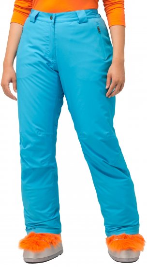 Ulla Popken Thermal Triple-Function Pants Bright Turquoise - Τζιν & Παντελόνια για Γυναίκες σε Μεγάλες Μεγέθη – Plus Size - 