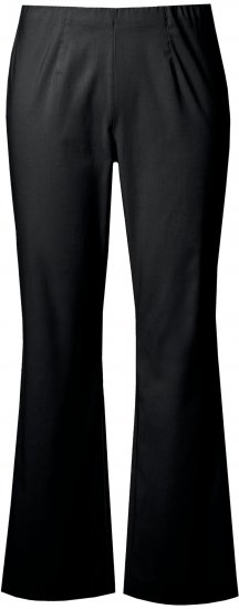 Ulla Popken Bengaline Elastic Waist Thermal Pants Black - Τζιν & Παντελόνια για Γυναίκες σε Μεγάλες Μεγέθη – Plus Size - 