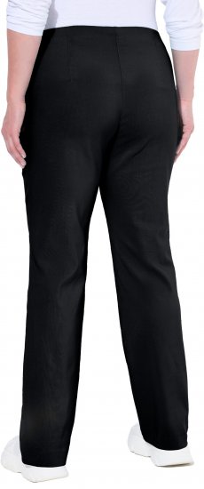 Ulla Popken Bengaline Elastic Waist Thermal Pants Black - Τζιν & Παντελόνια για Γυναίκες σε Μεγάλες Μεγέθη – Plus Size - 
