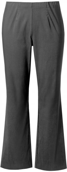 Ulla Popken Bengaline Elastic Waist Thermal Pants Graphite Grey - Τζιν & Παντελόνια για Γυναίκες σε Μεγάλες Μεγέθη – Plus Size - 