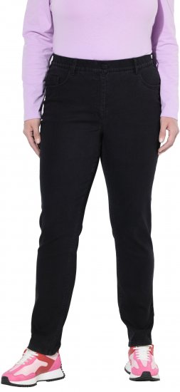 Ulla Popken Stretch Fit Jeans Black - Τζιν & Παντελόνια για Γυναίκες σε Μεγάλες Μεγέθη – Plus Size - 