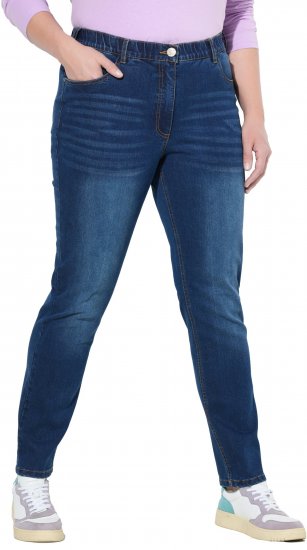 Ulla Popken Stretch Fit Jeans Blue Denim - Τζιν & Παντελόνια για Γυναίκες σε Μεγάλες Μεγέθη – Plus Size - 