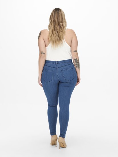 Only Carmakoma Thunder Life Skinny Fit Jeans Blue Denim - Τζιν & Παντελόνια για Γυναίκες σε Μεγάλες Μεγέθη – Plus Size - 