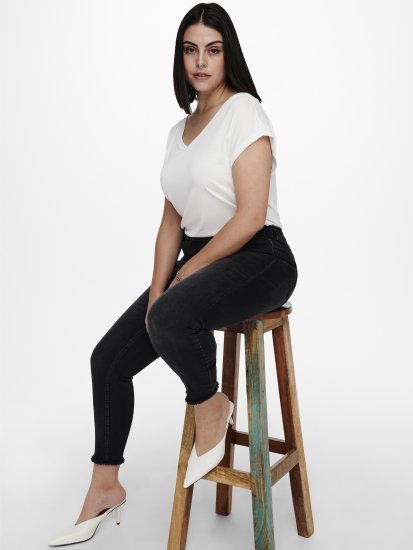 Only Carmakoma Willy Skinny Fit Jeans Black - Τζιν - 