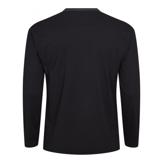 North Latitude Py Jersey O-Neck Long Sleeve Black - Μακρυμάνικα μπλουζάκια - Μακρυμάνικα μπλουζάκια μεγάλα μεγέθη 