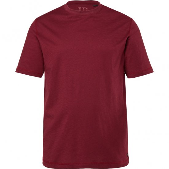 JP1880 T-Shirt Short Sleeve Soft Jersey Red - Μακό μπλουζάκια - Aνδρικά μπλουζεσ μεγάλα μεγέθη