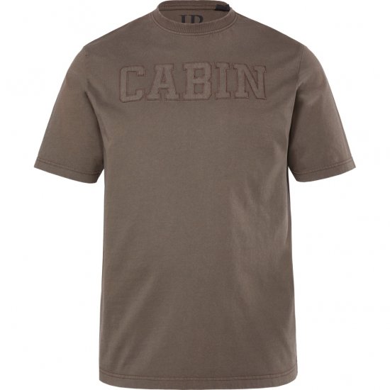 JP1880 T-Shirt Cabin Vintage Mocha - Μακό μπλουζάκια - Aνδρικά μπλουζεσ μεγάλα μεγέθη