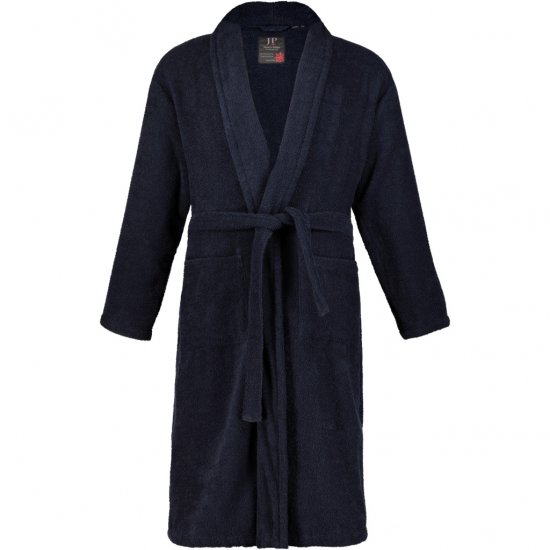 JP1880 Bathrobe Extra Soft Terry Cloth Dark Navy - Εσώρουχα/Μαγιό - Aνδρικά Εσώρουχα μεγάλα μεγέθη