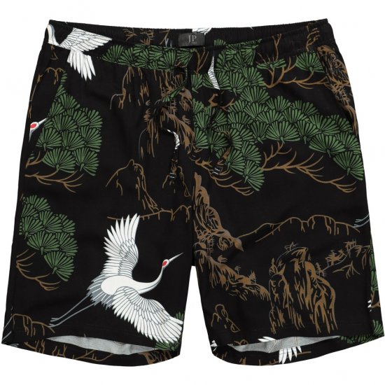 JP1880 Bermuda Shorts All-over Print Black - Σορτς - Aνδρικεσ βερμουδεσ μεγαλα μεγάλα μεγέθη