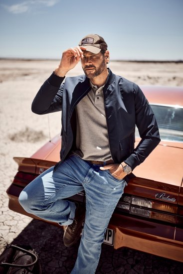 JP1880 Lightweight Blouson Jacket Navy - Μπουφάν - Aνδρικά μπουφαν μεγάλα μεγέθη