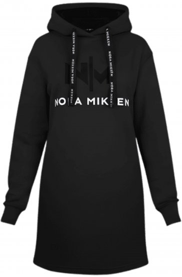 Nora Mikken KADRI Long Hoodie Black - Φούτερ/Φούτερ με κουκούλα - 