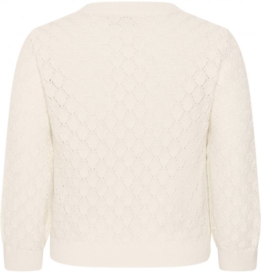 Kaffe Curve Kathrina Pullover White - Πλεκτά πουλόβερ - 