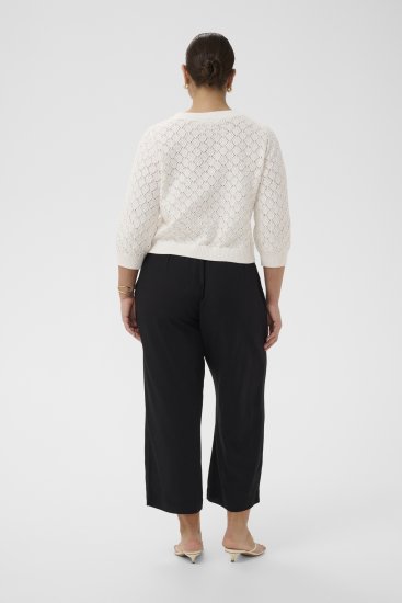 Kaffe Curve Kathrina Pullover White - Πλεκτά πουλόβερ - 