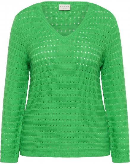 Kaffe Curve Metty Pullover Bright Green - Πλεκτά πουλόβερ - 