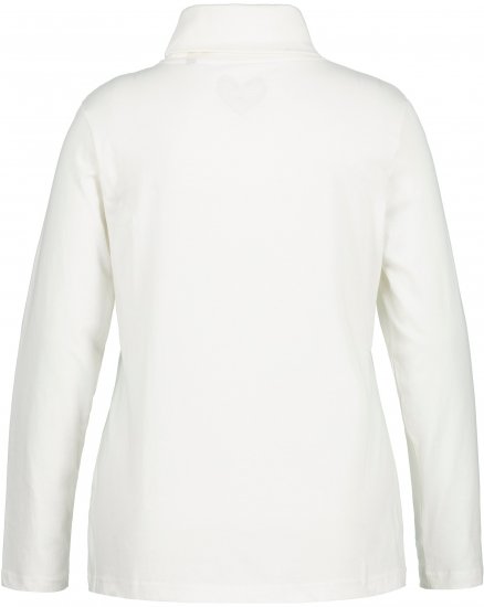 Ulla Popken Basic Long Sleeve Slim Fit Turtleneck Natural - φούτερ/Φούτερ με κουκούλα - 