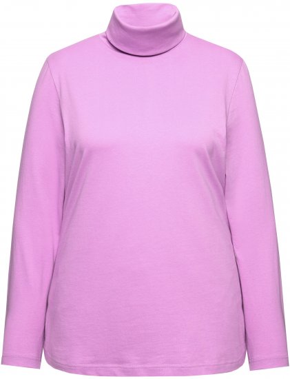 Ulla Popken Basic Long Sleeve Slim Fit Turtleneck Amethyst - φούτερ/Φούτερ με κουκούλα - 