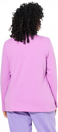 Ulla Popken Basic Long Sleeve Slim Fit Turtleneck Amethyst - φούτερ/Φούτερ με κουκούλα - 