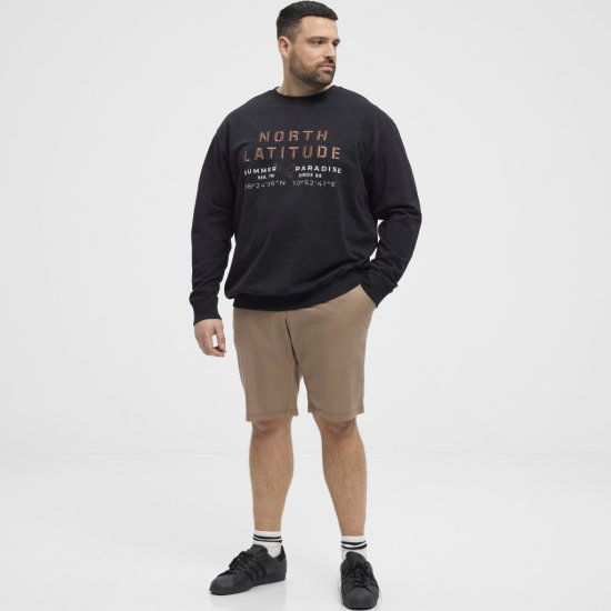 North Latitude Sweatshirt Black TALL - ΑΝΔΡΙΚΑ ΡΟΥΧΑ MT-6XLT - Μεγέθη TALL