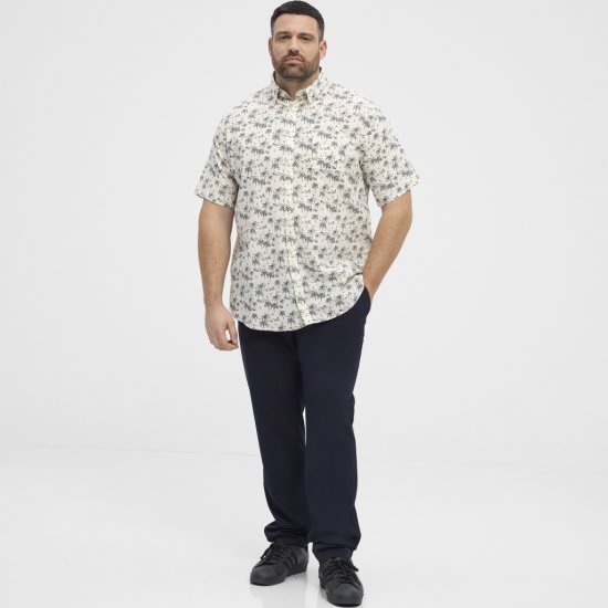 North Latitude Shirt Short Sleeve Off White - Πουκάμισα - Aνδρικά πουκαμισα μεγαλα μεγάλα μεγέθη