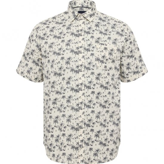 North Latitude Shirt Short Sleeve Off White - Πουκάμισα - Aνδρικά πουκαμισα μεγαλα μεγάλα μεγέθη