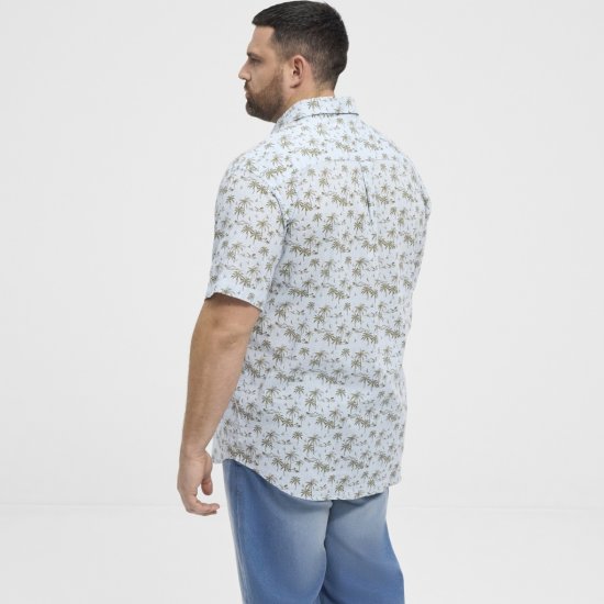 North Latitude Shirt Short Sleeve Light Blue - Πουκάμισα - Aνδρικά πουκαμισα μεγαλα μεγάλα μεγέθη