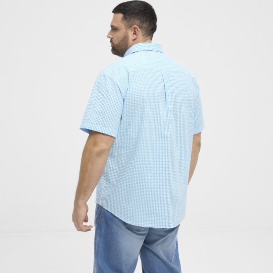 North Latitude Shirt Short Sleeve Turquoise - Πουκάμισα - Aνδρικά πουκαμισα μεγαλα μεγάλα μεγέθη