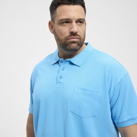 North Latitude Polo Pique Short Sleeve Turquoise - Πόλο μπλουζάκια - Aνδρικά μπλουζακια πολο μεγάλα μεγέθη