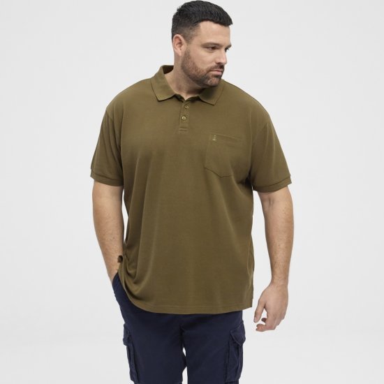 North Latitude Polo Pique Short Sleeve Green - Πόλο μπλουζάκια - Aνδρικά μπλουζακια πολο μεγάλα μεγέθη