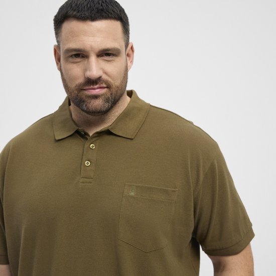 North Latitude Polo Pique Short Sleeve Green - Πόλο μπλουζάκια - Aνδρικά μπλουζακια πολο μεγάλα μεγέθη