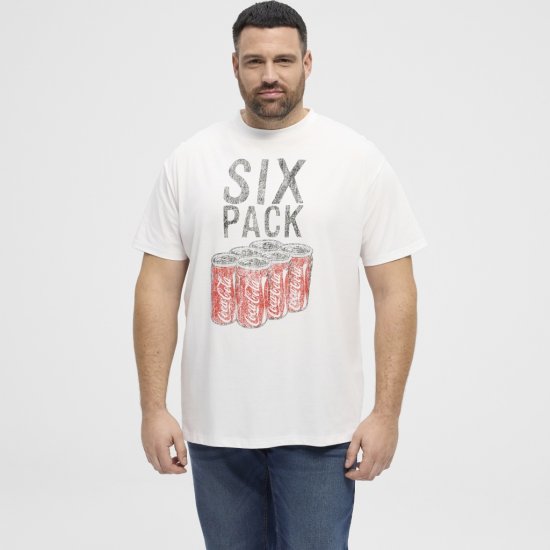 North Latitude T-Shirt Coca-Cola White - Μακό μπλουζάκια - Aνδρικά μπλουζεσ μεγάλα μεγέθη