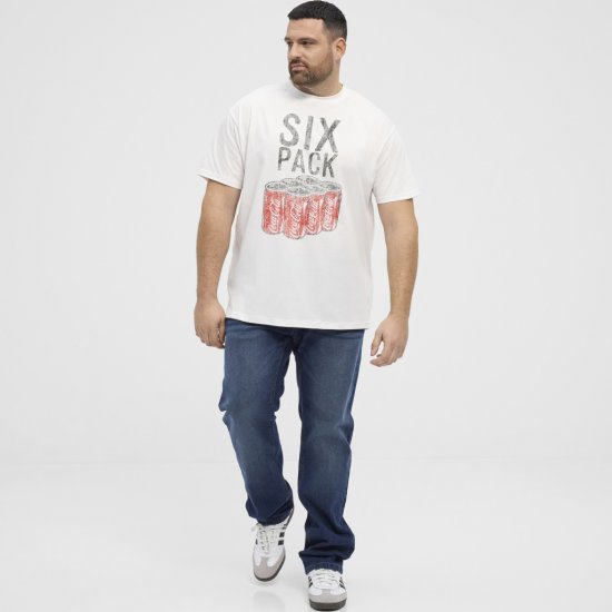 North Latitude T-Shirt Coca-Cola White - Μακό μπλουζάκια - Aνδρικά μπλουζεσ μεγάλα μεγέθη