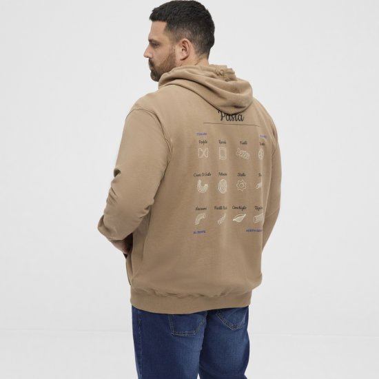 North Latitude Hoodie with Zipper Dark Sand TALL - TALL Φούτερ - 