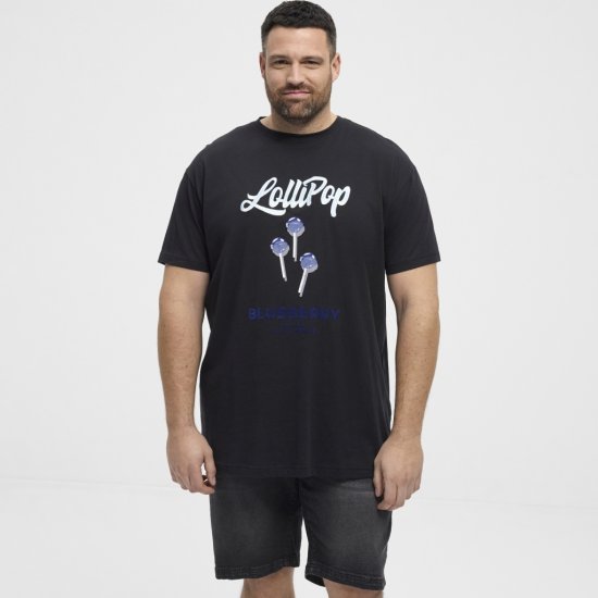 North Latitude T-Shirt Lollipop Black - Μακό μπλουζάκια - Aνδρικά μπλουζεσ μεγάλα μεγέθη