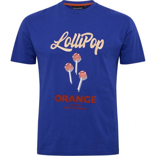 North Latitude T-Shirt Lollipop Blue - Μακό μπλουζάκια - Aνδρικά μπλουζεσ μεγάλα μεγέθη