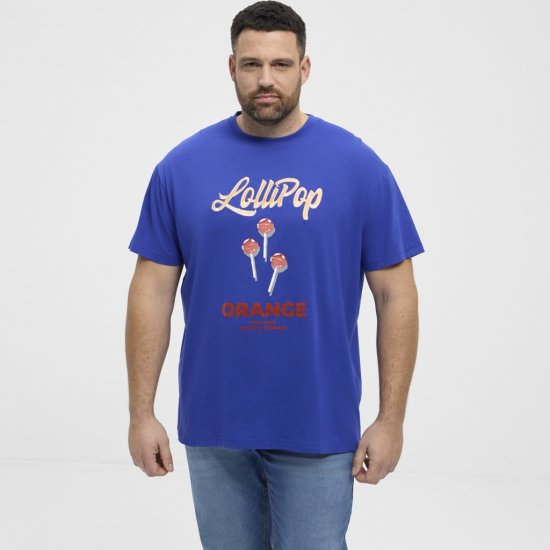 North Latitude T-Shirt Lollipop Blue - Μακό μπλουζάκια - Aνδρικά μπλουζεσ μεγάλα μεγέθη